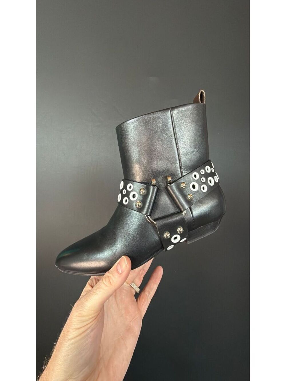 Louis Vuitton Black White Rhapsody Boot Size 38.5